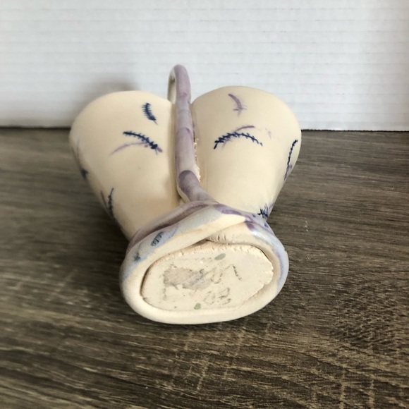 Handmade Pottery Double Vase with Handle - Picture 5 of 10